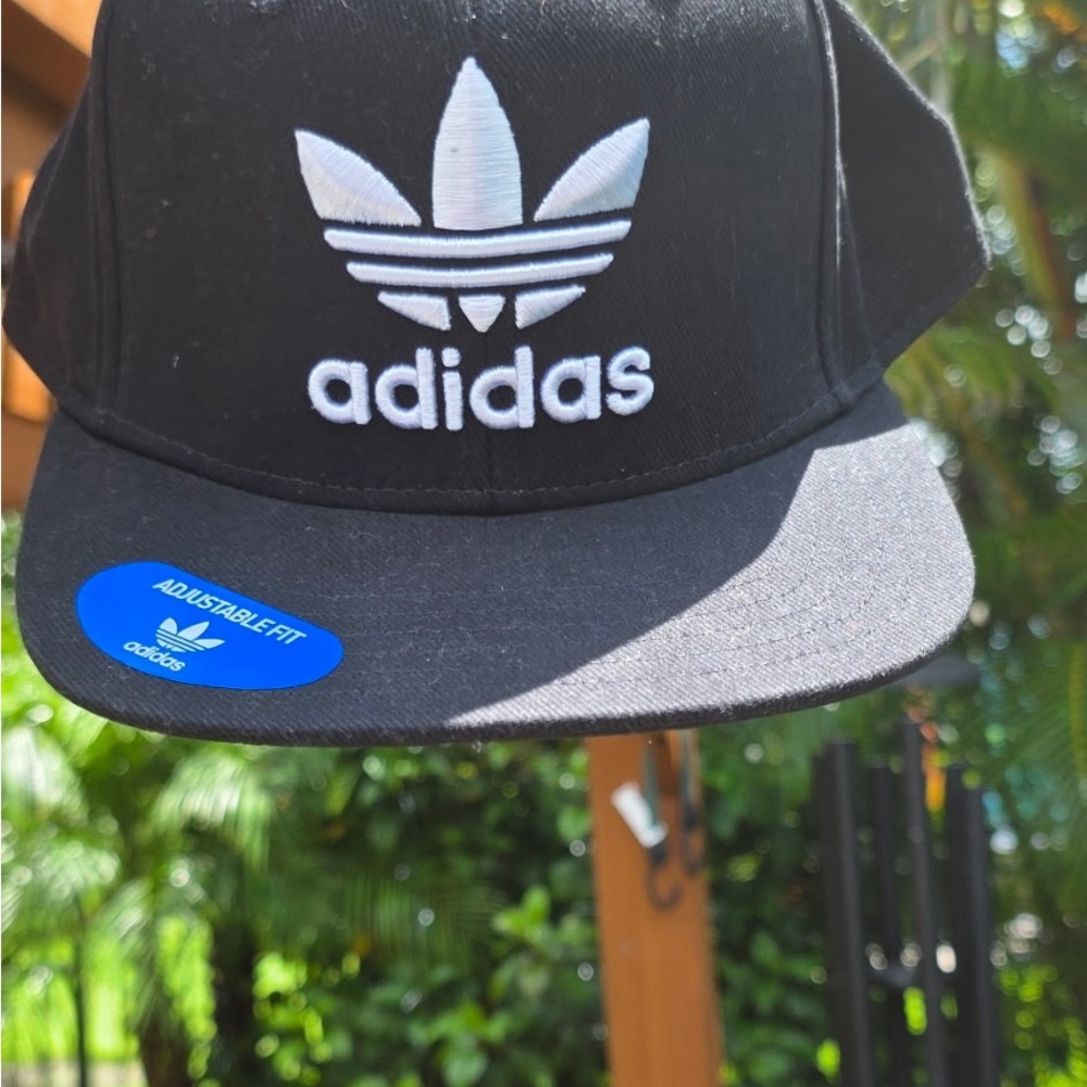 Adidas Black and White Logo Cap